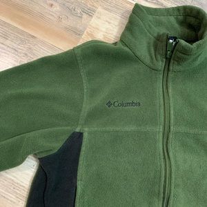 Youth green zip down